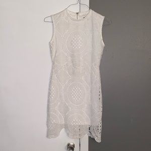 Crochet overlay dress